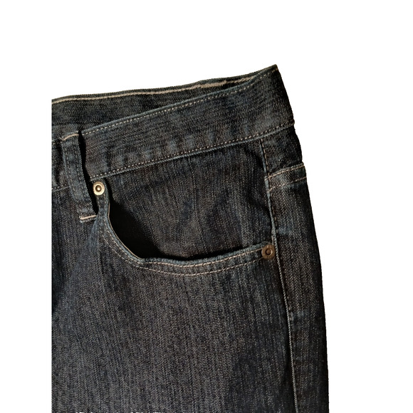 NEW Calvin Klein Jeans Women's Sz 33 16 XL Dark Blue Denim Skinny Embroidered - Picture 8 of 16